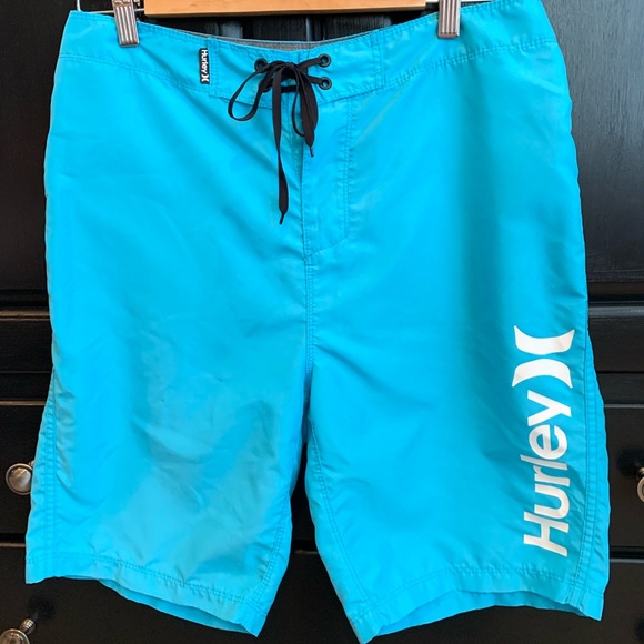 Hurley Men’s Aqua Board Shorts - Picture 1 of 6